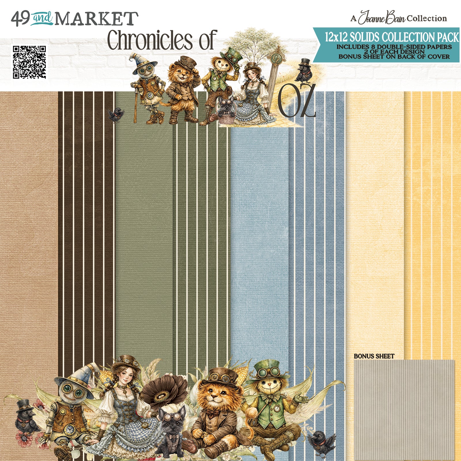 49 & Market Chronicles of Oz 12 x 12 Solids Collection Pack